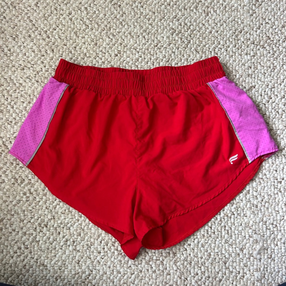 Fabletics Red Pink‎ Running Shorts Women's Athletic Performance Workout small